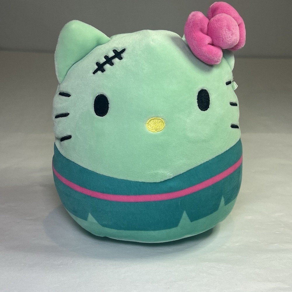 Squishmallows Hello Kitty Frankenstein Zombie 8‎ Inch Halloween Sanrio